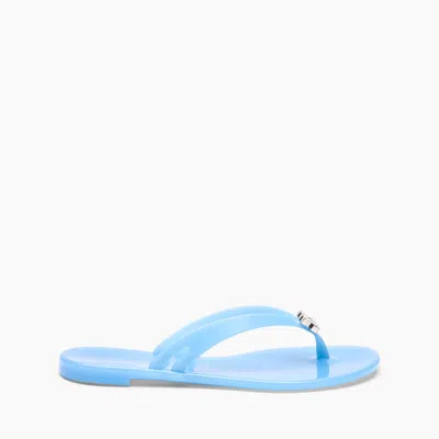 Casadei Jelly Flip Flops - Woman Flats And Loafers Sky 39