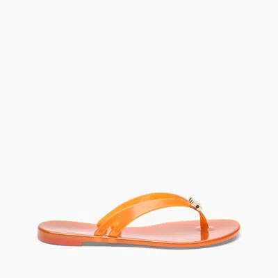 Casadei Jelly Flip Flops - Woman Flats And Loafers Topazio 39
