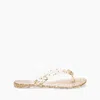 Casadei Glitter-embellished Flat Sandals In Multi