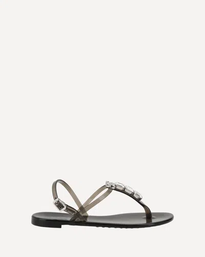 Casadei Jelly Sandals In Nero