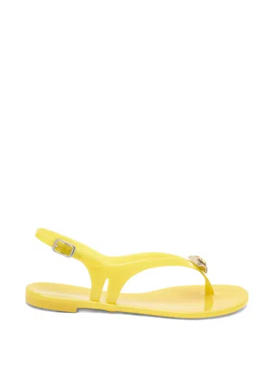 Casadei Jelly Slingback Sandals In Yellow