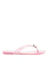 CASADEI JELLY THONG SANDALS