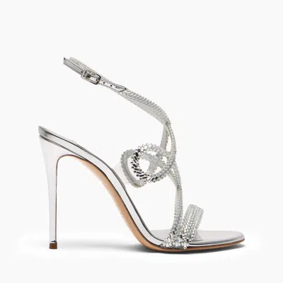Casadei Julia Josephine Sandal - Woman Sandals Silver. Silver 41 In White
