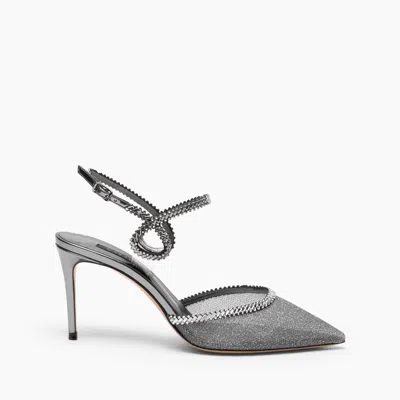 Casadei Josephine Julia Slingback - Woman Pumps And Slingback Iron In Gray