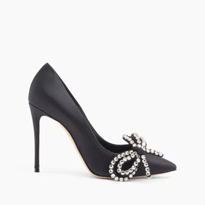 Casadei Judith Julia Satin Pumps - Woman Pumps And Slingback Black 37