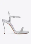 Casadei Julia 100 Leather Stiletto Sandals In Multi