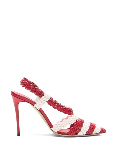 Casadei Julia Avenida Enriquez Woven Pumps In Multi