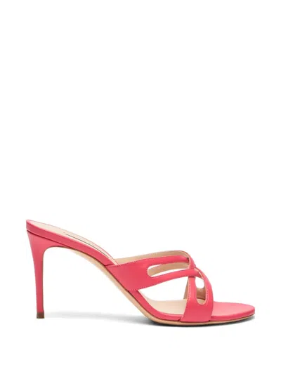 Casadei Julia Cut-out Sandals In Red