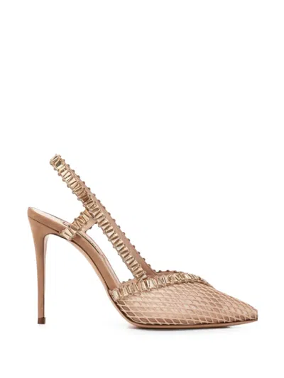 Casadei Julia Heaven Crystal-embellished Slingback Pumps In Multi