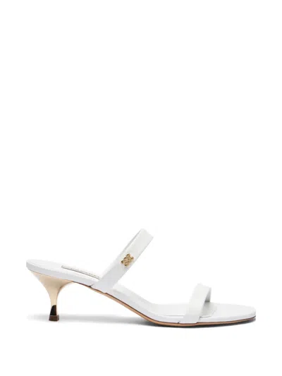 Casadei Julia Heeled Sandals In White