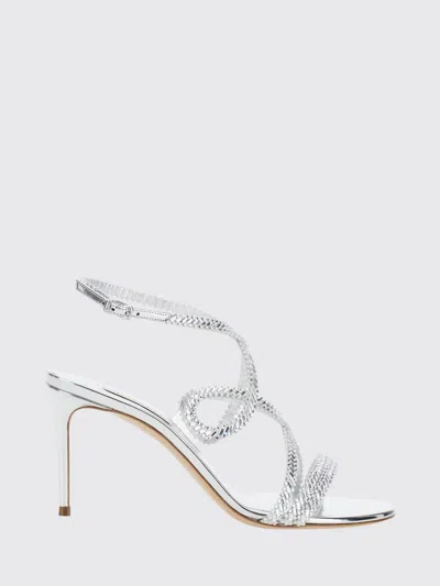 Casadei ヒールサンダル レディース カラー スティール In White