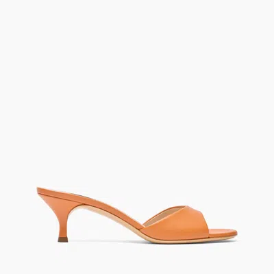 Casadei Julia Kitten Leather Mules - Woman Mules Paprika 40.5