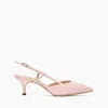 Casadei Julia Kitten Leather Slingbacks - Woman Pumps And Slingback Minou 39 In Minou