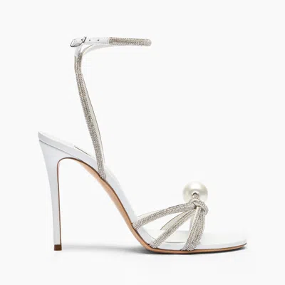 CASADEI CASADEI JULIA LABUAN SANDALS - WOMAN SANDALS WHITE AND CRYSTAL 42