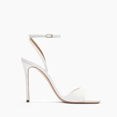 Casadei Julia Leather Sandals - Woman Sandals White 38