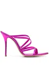 Casadei Julia Lucrezia 105mm Mules In Pink