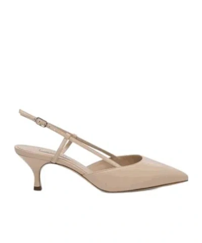 Casadei Julia Kitten Slingback Pumps In Neutral