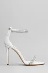 Casadei Julia Stratosphere Sandals In White Leather In White
