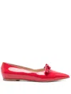 Casadei Juliette Ballet Flats In Red