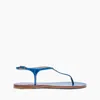 Casadei Jurassik Thong Sandals - Woman Flats And Loafers Ocean 36
