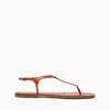 Casadei Jurassik Thong Sandals - Woman Flats And Loafers Paprika 41
