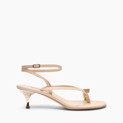 Casadei Kitten Chic Sandals - Woman Sandals Pink Beach 38 In Neutral