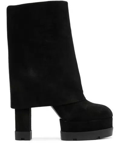 CASADEI KNEE-LENGTH SUEDE BOOTS