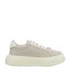 Casadei Platform Sneakers With Textured Upper In Nude