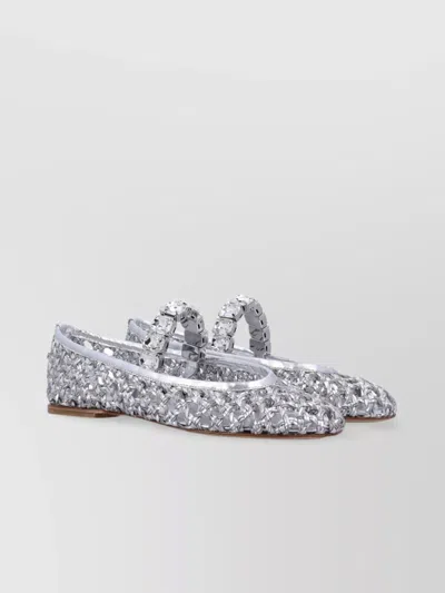 CASADEI LACE-UP SHOES WITH EMBELLISHED ROUND TOE