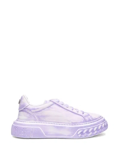 Casadei Lace-up Sneakers In Blue