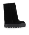 Casadei Black Boots With Turn-up With Platform In Black