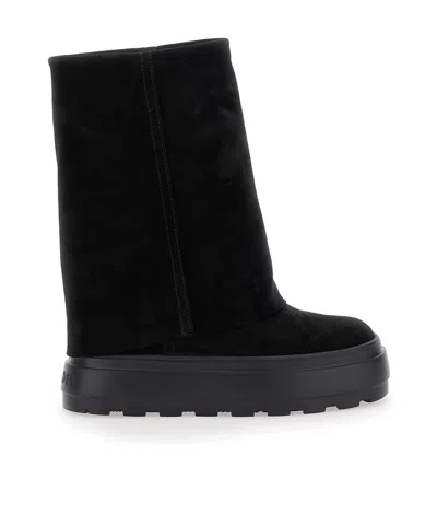 CASADEI LAYERED PLATFORM BOOTS