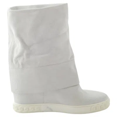 Pre-owned Casadei Leather Ankle Boots - '10s In Gray