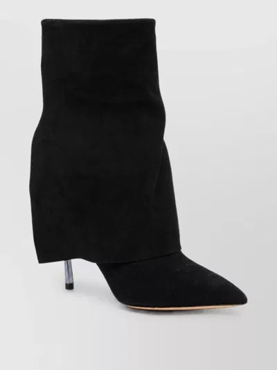 Casadei Leather Ankle Boots In Black