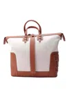 Casadei C-style Zipped Tote Bag In White