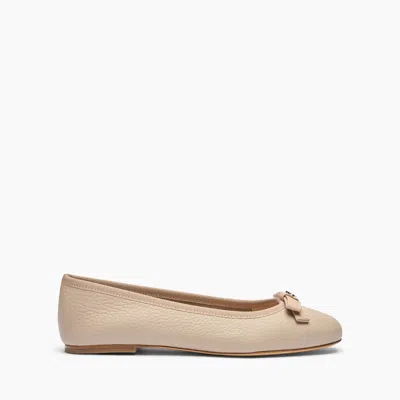 Casadei Leather Ballet Flats - Woman Flats And Loafers Simply Taupe 38