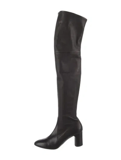 Pre-owned Casadei Leather Boots In Black