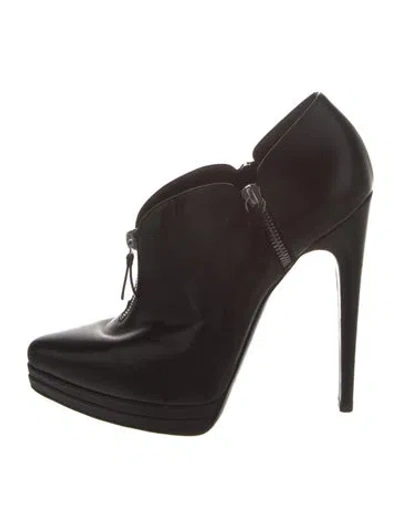 Pre-owned Casadei Leather Boots In Black