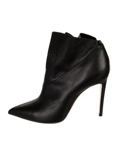Pre-owned Casadei Leather Boots In Black
