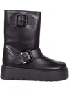 Casadei Leather Boots In Black
