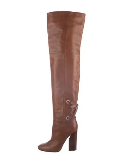 Pre-owned Casadei Leather Boots In Brown