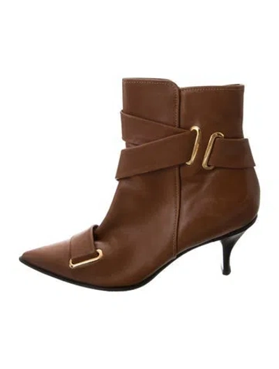 Pre-owned Casadei Leather Boots In Brown