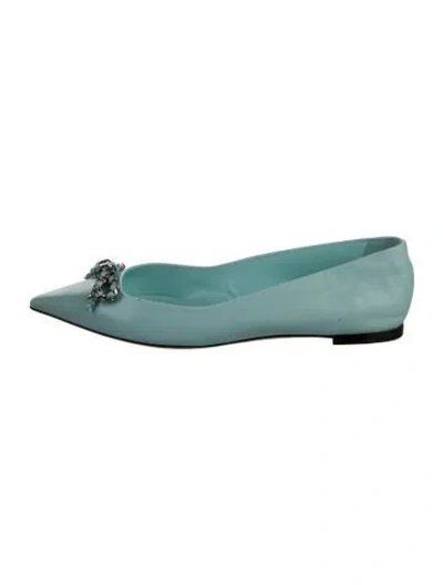 Pre-owned Casadei Leather Flats In Blue