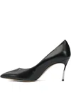 Casadei Leather Heeled Pumps In Multi