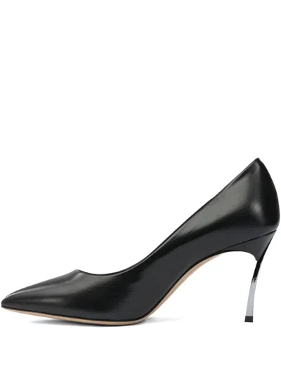 CASADEI LEATHER HEELED PUMPS
