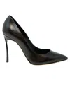 Casadei Leather Minorca Pumps In Black
