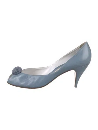 Pre-owned Casadei Leather Pumps In Blue
