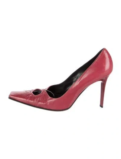 Pre-owned Casadei Leather Pumps In Red