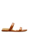 Casadei Leather Slippers In Brown