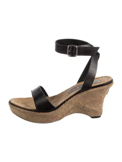 Pre-owned Casadei Leather Sandals In Neutrals